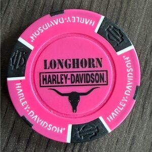 Collectible Harley Davidson Poker Chip Longhorn Grand Prairie, Texas